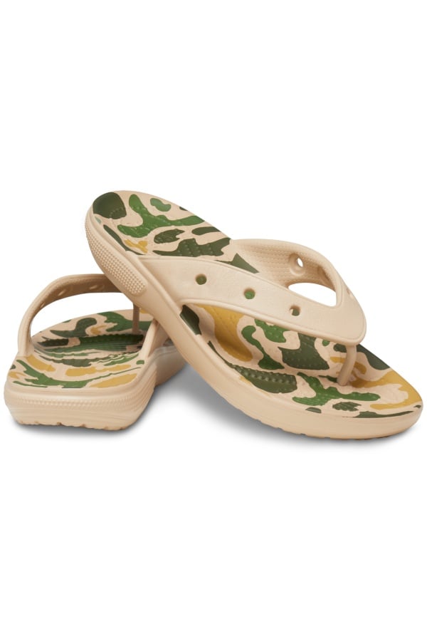Papuci Crocs pentru Femei Classic Printed Camo Flip 207833_2YF