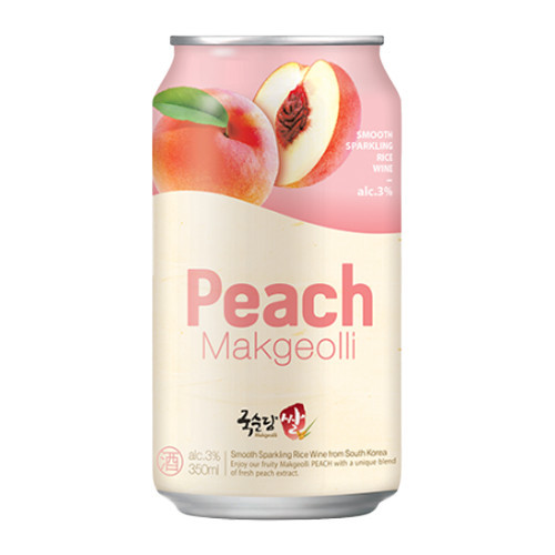 Kooksoodang Can Peach Makgeolli (4% Alk) 350ml