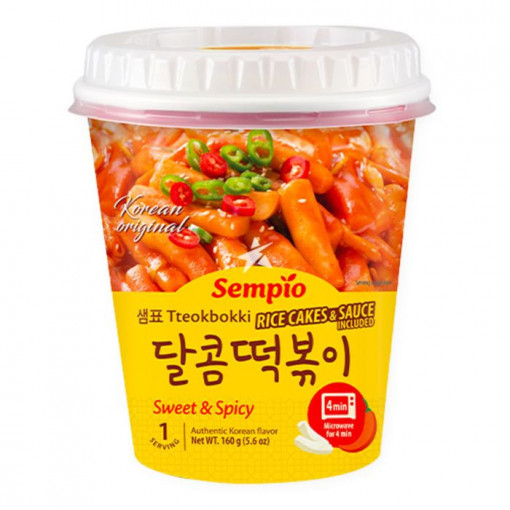 Sempio Instant Tteokbokki Cup Sweet & Spicy 160g