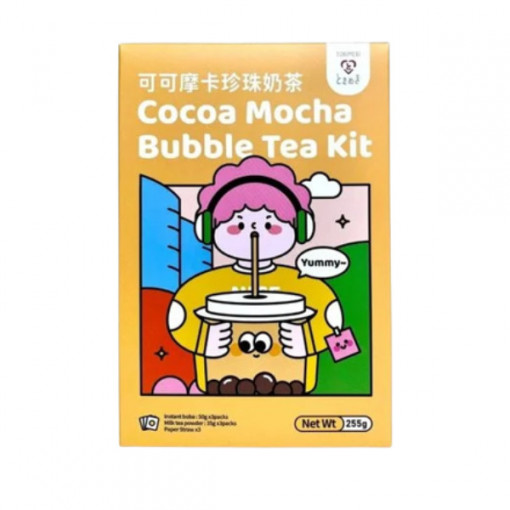 Tokimeki Bubble Tea Kit Cocoa Mocha Flavor 255g
