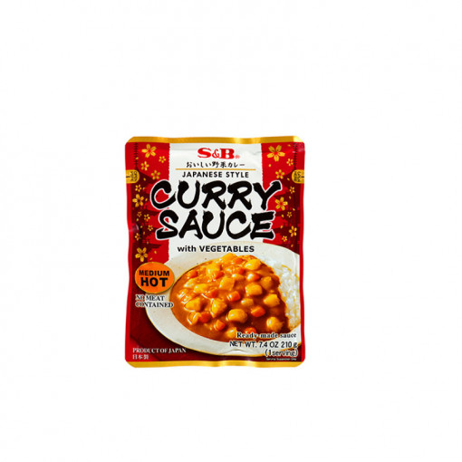 Curry sauce with veg. Medium Hot S&B 205ml