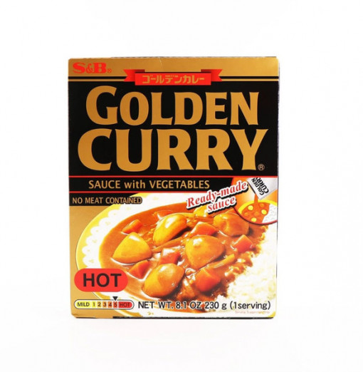 Golden Curry Sauce with Vegetables Hot 230g