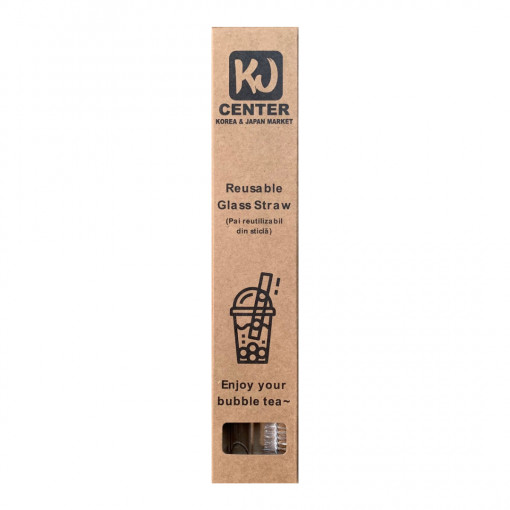 KJ - Bubble Tea Glass Straw (Reusable)