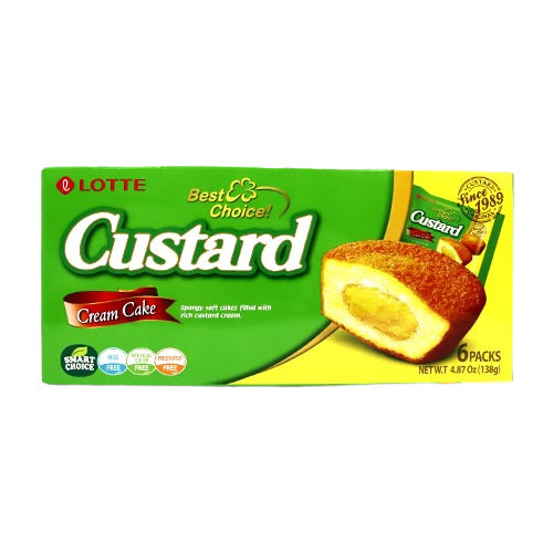 Lotte Custard Cake 138g 6 buc.