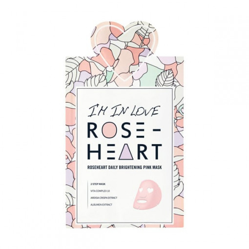 Rose Heart - 2 step Daily Brightening Pink Mask