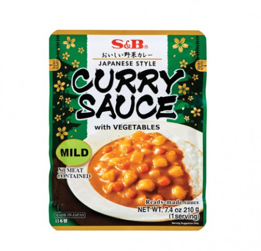 Curry sauce with veg. Mild S&B 205ml