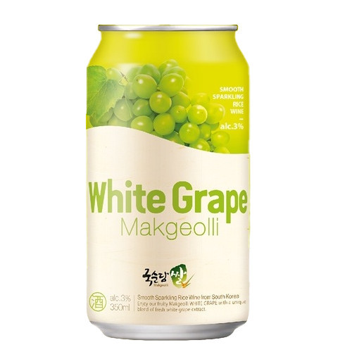 Kooksoodang Can White Grape Makgeolli (3% Alk) 350ml