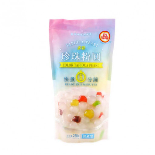 Tapioca Pearl Topping Mix Colored 250g