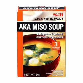Soup mix instant Miso Aka S&B pk 30g