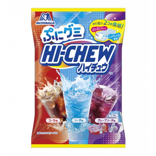 Morinaga Hi-Chew Cola, Soda and Grape Gummies 86g