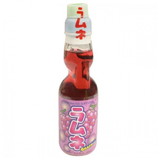 Hatakosen Ramune Grape Flavour 200ml
