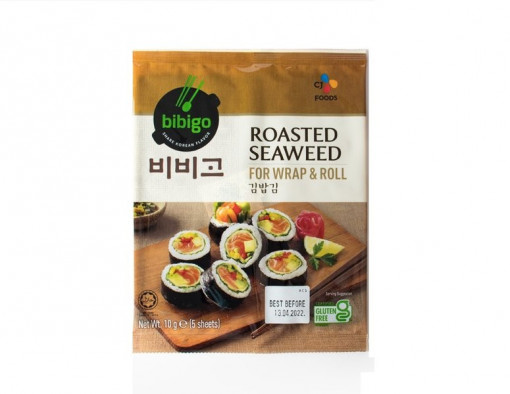 CJ Bibigo Roasted Seaweed Gluten-Free 10g(5 sheets)
