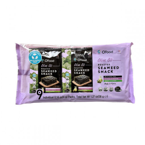 CJO O’Food Roasted Seaweed Snacks with Olive Oil 36g