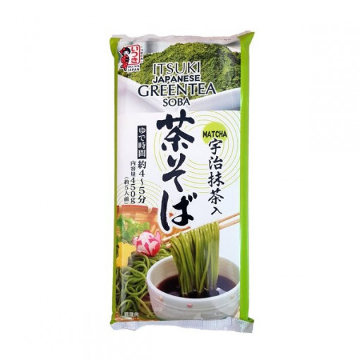 Itsuki Japanese Soba Noodles with Green Tea 450g