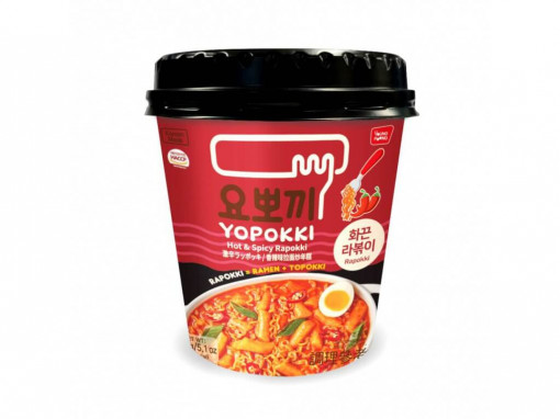 Yopokki Ricecake&Ramen Cup Hot Spicy 145g