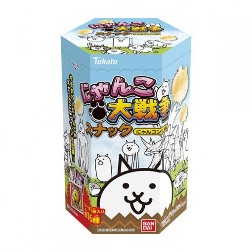 Tohato Snacks(Battle Cats Shape + 1 Sticker) Consomme Flavor 18g