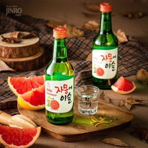Jinro Soju Grapefruit 13% 350ml - Img 2