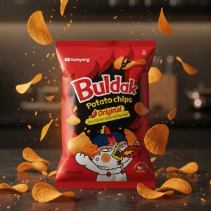 Samyang Buldak Hot Chicken Potato Chips Original Flavour 55g