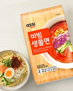 Assi Chewy Cold Noodles with Spicy Sauce 420g