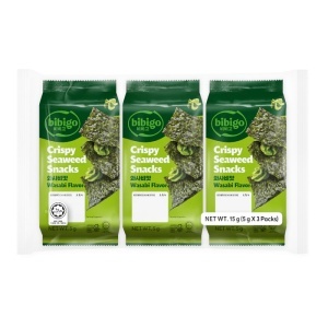 CJ Bibigo Crispy Seaweed Snacks Wasabi (5g*3) 15g
