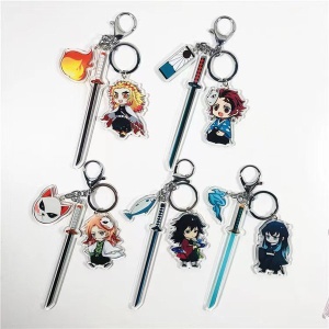 Demon Slayer Keychains with Swords (Random)