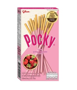 Pocky Strawberry Coated Biscuit Sticks 43g