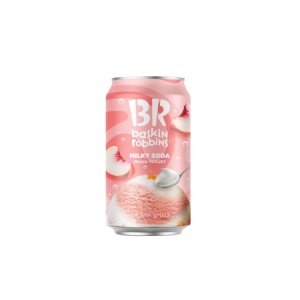 Baskin Robins Peach Yogurt Sparkling Drink 350ml