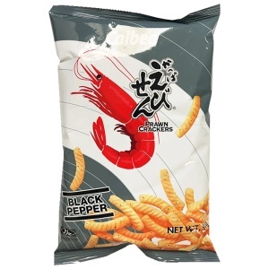 Calbee Prawn Crakers Black Pepper 90g