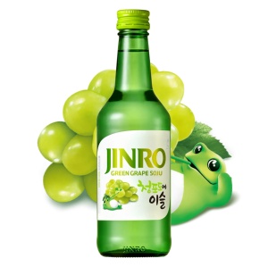 Jinro Soju Green Grape 13% 350ml - Img 2