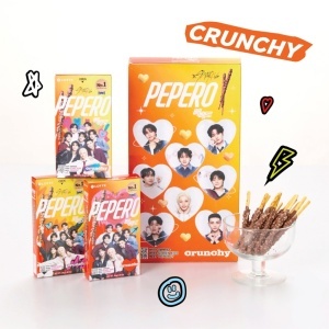 STRAY KIDS x LOTTE Pepero Crunchy 312g (8 boxes x 32g)