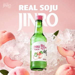 Jinro Soju Peach 13% 350ml