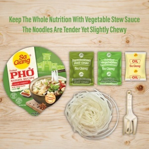 SaGiang Instant Pho with Vegetables Flavor 50g - Img 3