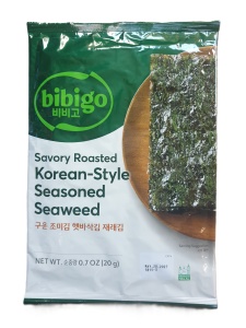 Bibigo Savory Roasted Seasoned Seaweed 20g (alge prajite)