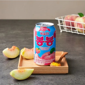 Haitai Crushed Peach Juice 340ml - Img 2
