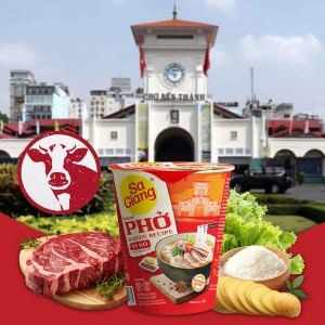 SaGiang Instant Pho with Beef Flavor 50g - Img 2