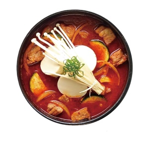 Sanmaroo Instant Meal Kit Spicy Soft Tofu Stew 350g - Img 2