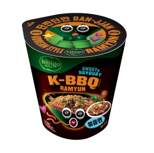 Bibigo Instant Stir-Fried Ramyun Cup K-BBQ Flavour 98g