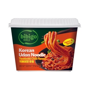 Bibigo Korean Style Udon Noodles Tteokbokki Chillli Flavour 187.2g