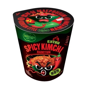 Bibigo Instant Stir-fried Ramyun Cup Extra Spicy Kimchi Sauce 98g