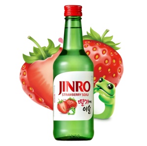Jinro Soju Strawberry 13% 350ml - Img 2