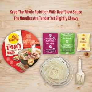 SaGiang Instant Pho with Beef Flavor 50g - Img 3