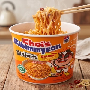 Sias Choi's Spicy Bibimmyeon Gouda Cheese Bowl 119g