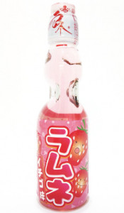 Hatakosen Ramune Strawberry Soda 200ml - Img 2