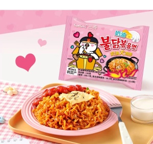 Hot Chicken Carbonara Ramyun Ramen 130g - Img 1