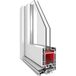 Portafinestra Veka 76 MD, bianco, 850 x 2300 - Img 1