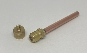 Teava de incarcare frigider cu valva 120MM/6MM +VALVA SCHRADER - Img 2