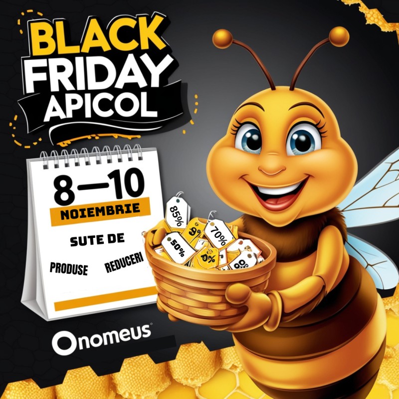 Black Friday Apicol 2024: 8-10 Noiembrie cu Reduceri Masive la Echipamente Apicole și Produse pentru Stupină