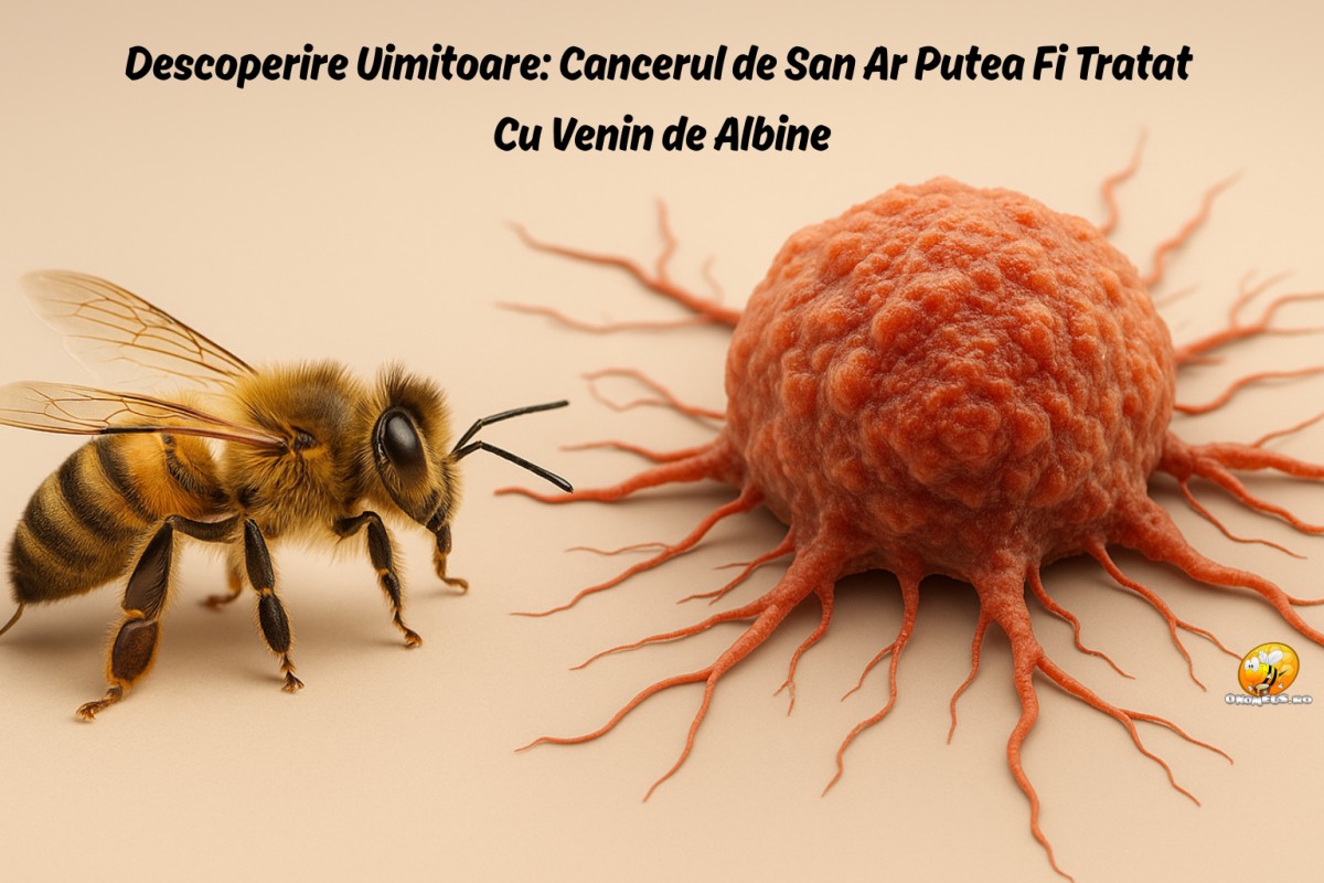 Descoperire uimitoare: Cancerul de san ar putea fi tratat cu venin de albine