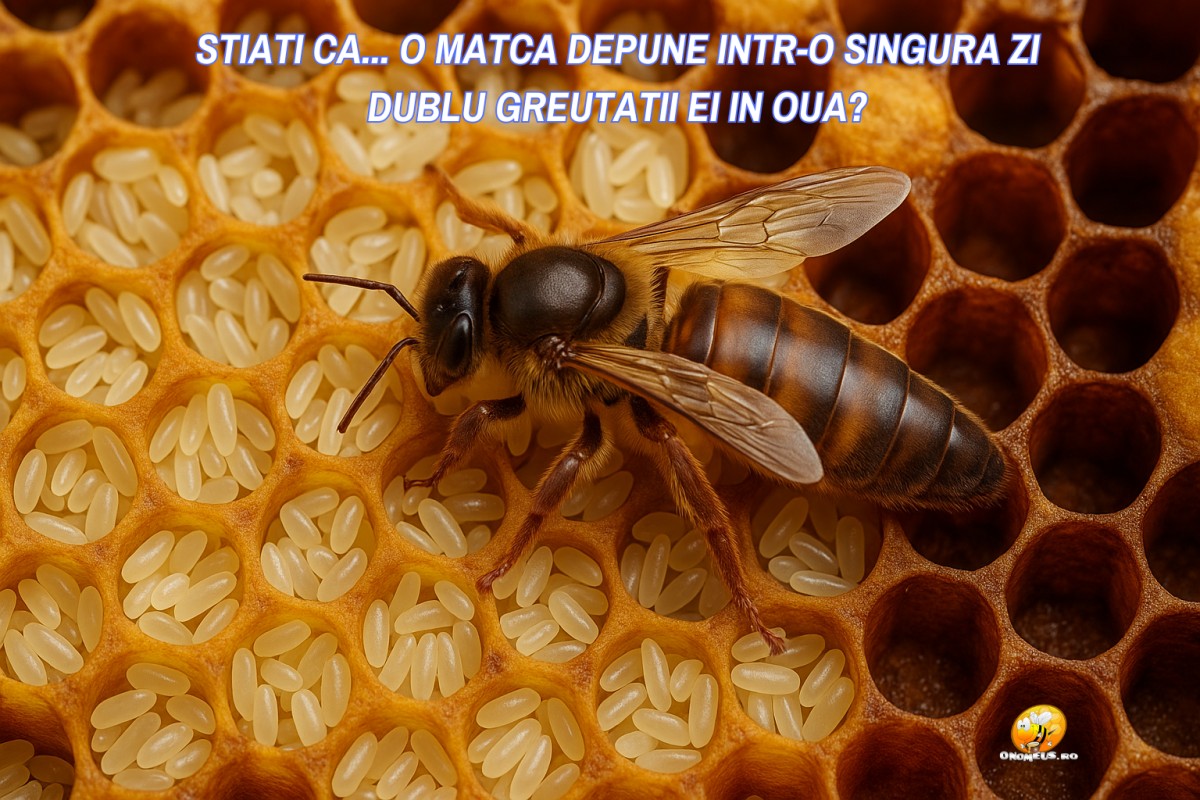 Stiati ca... O matca (Regina) depune intr-o singura zi dublu greutatii ei in oua?