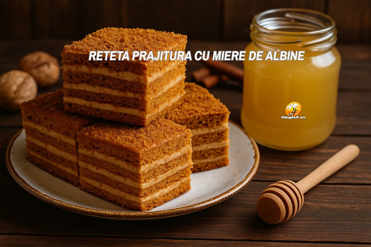 Reteta prajitura cu miere de albine